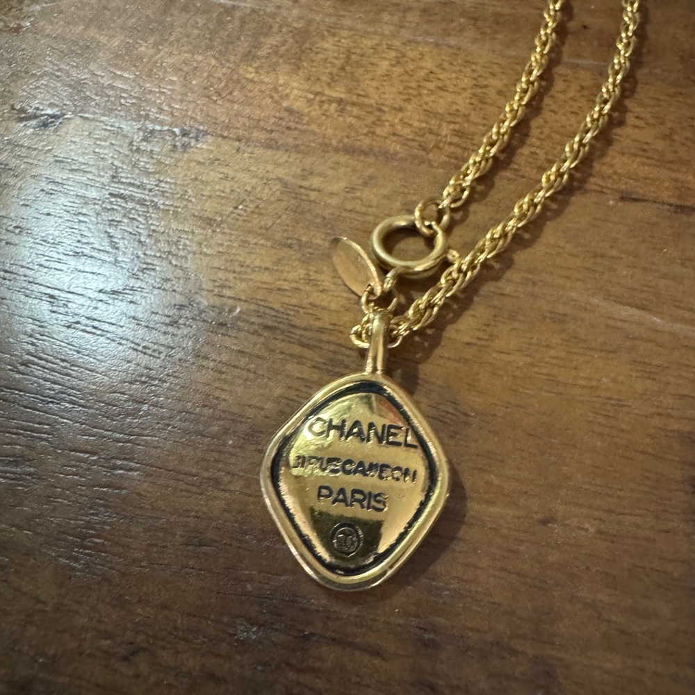 Chanel Rue Cambon Gold Pendant Necklace